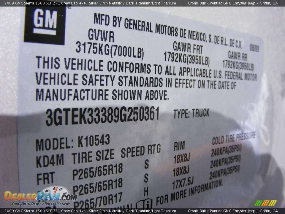 2009 GMC Sierra 1500 SLT Z71 Crew Cab 4x4 Silver Birch Metallic / Dark Titanium/Light Titanium Photo #25