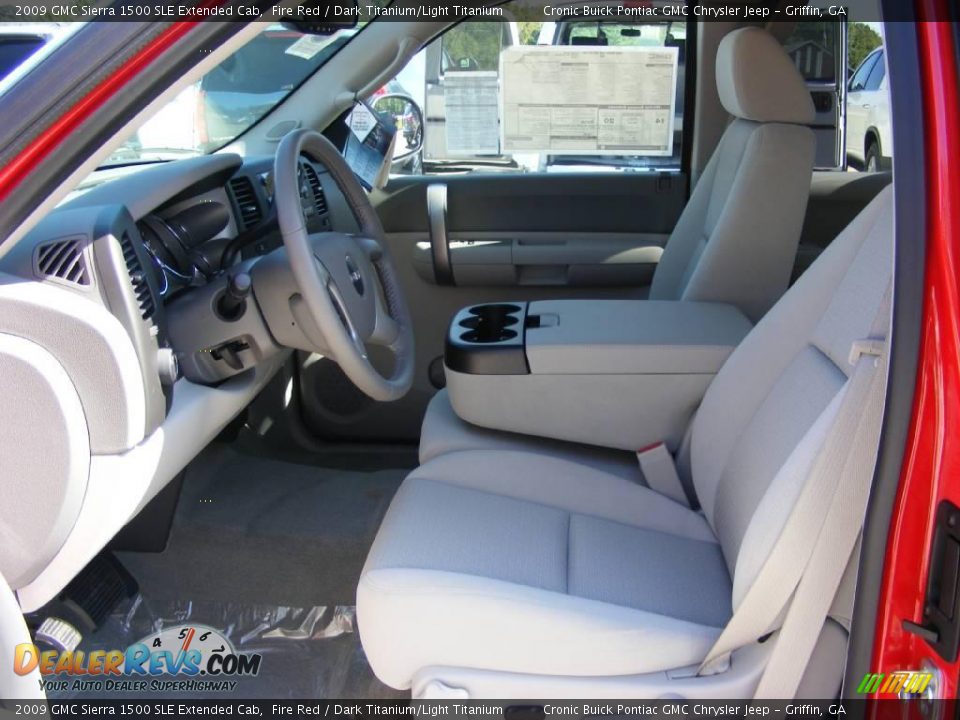 2009 GMC Sierra 1500 SLE Extended Cab Fire Red / Dark Titanium/Light Titanium Photo #12