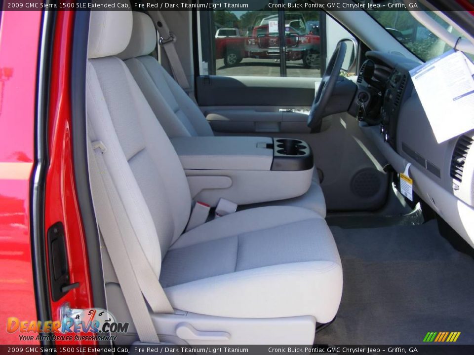 2009 GMC Sierra 1500 SLE Extended Cab Fire Red / Dark Titanium/Light Titanium Photo #14
