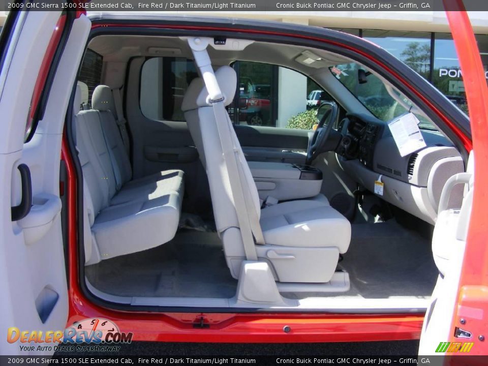 2009 GMC Sierra 1500 SLE Extended Cab Fire Red / Dark Titanium/Light Titanium Photo #15