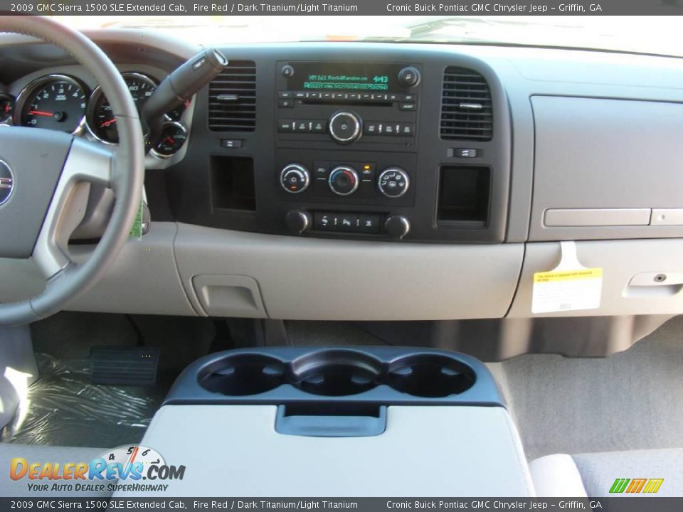 2009 GMC Sierra 1500 SLE Extended Cab Fire Red / Dark Titanium/Light Titanium Photo #16