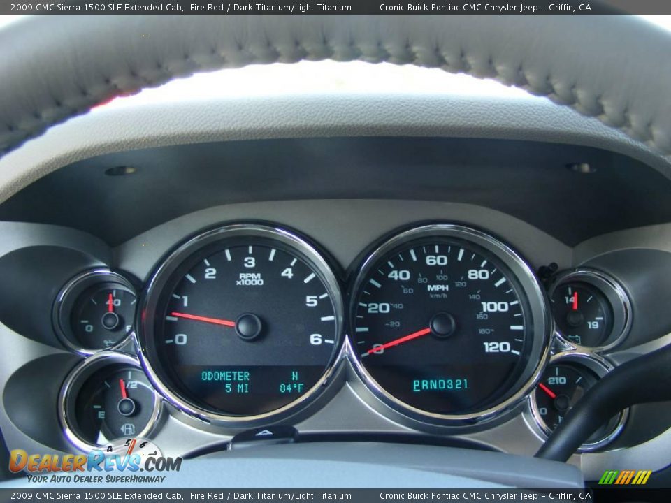 2009 GMC Sierra 1500 SLE Extended Cab Fire Red / Dark Titanium/Light Titanium Photo #18