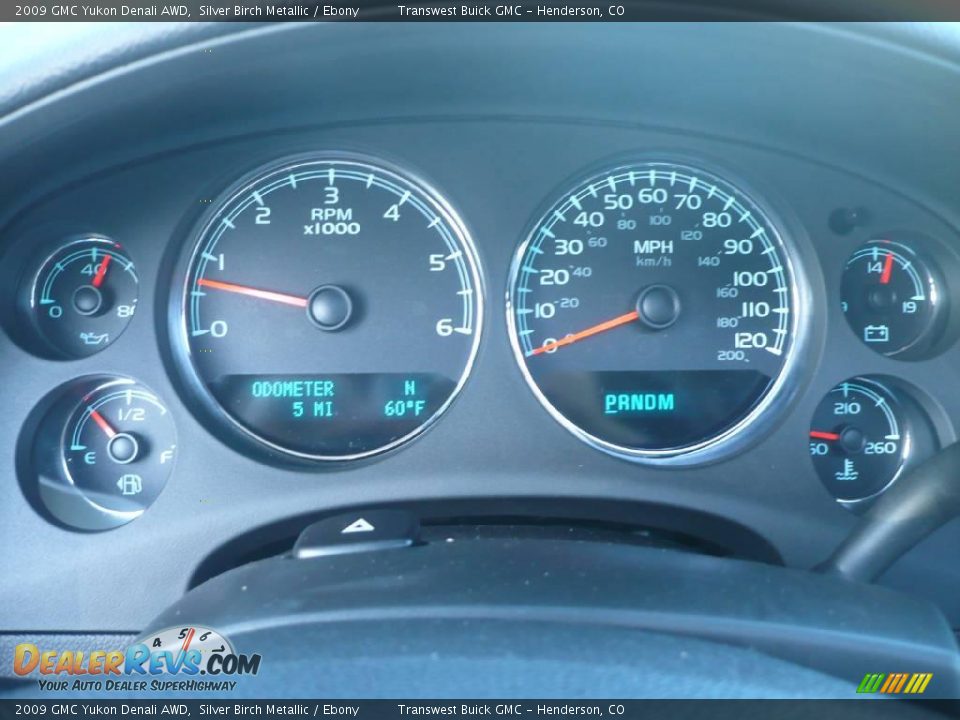 2009 GMC Yukon Denali AWD Silver Birch Metallic / Ebony Photo #9