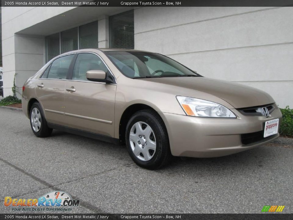 2005 Honda Accord LX Sedan Desert Mist Metallic / Ivory Photo #1