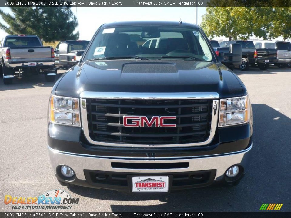 2009 GMC Sierra 2500HD SLE Crew Cab 4x4 Onyx Black / Ebony Photo #2