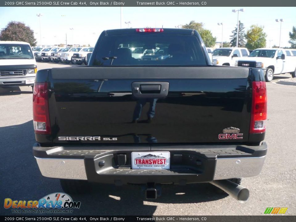 2009 GMC Sierra 2500HD SLE Crew Cab 4x4 Onyx Black / Ebony Photo #4