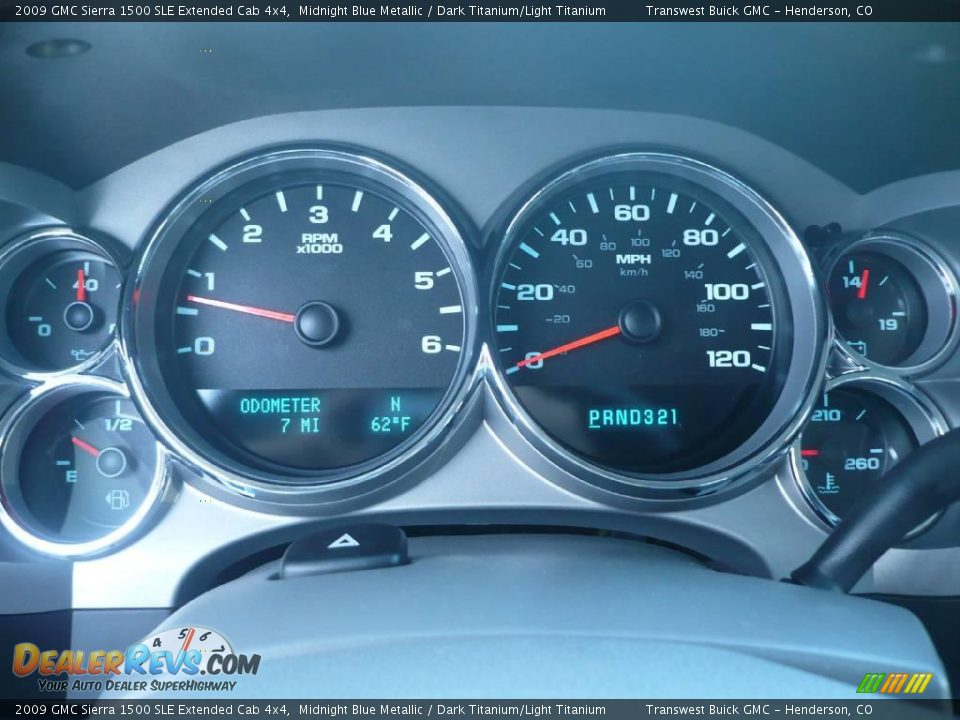 2009 GMC Sierra 1500 SLE Extended Cab 4x4 Midnight Blue Metallic / Dark Titanium/Light Titanium Photo #9