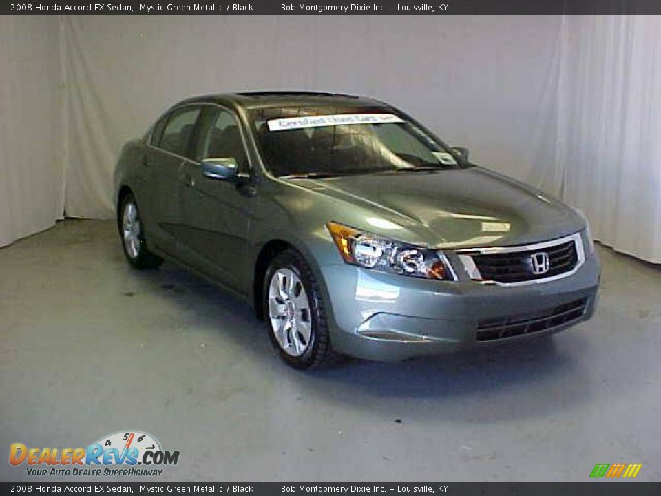 2008 Honda Accord EX Sedan Mystic Green Metallic / Black Photo #3