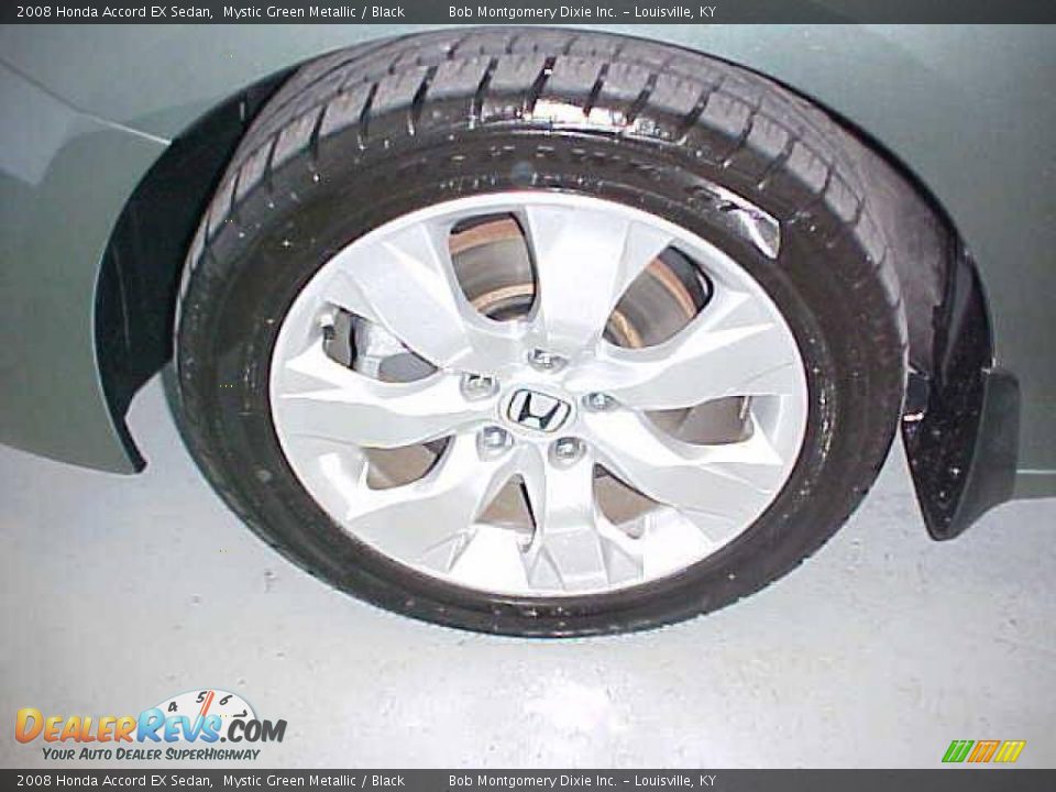 2008 Honda Accord EX Sedan Mystic Green Metallic / Black Photo #15