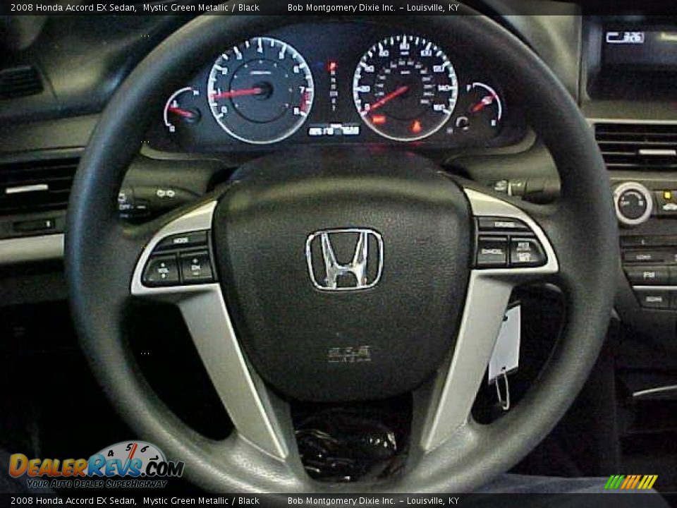 2008 Honda Accord EX Sedan Mystic Green Metallic / Black Photo #19