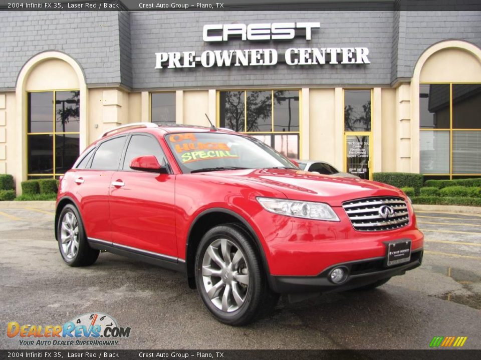 2004 Infiniti FX 35 Laser Red / Black Photo #1
