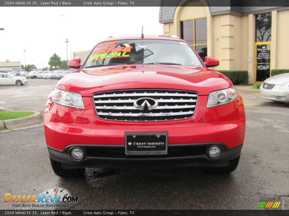2004 Infiniti FX 35 Laser Red / Black Photo #2