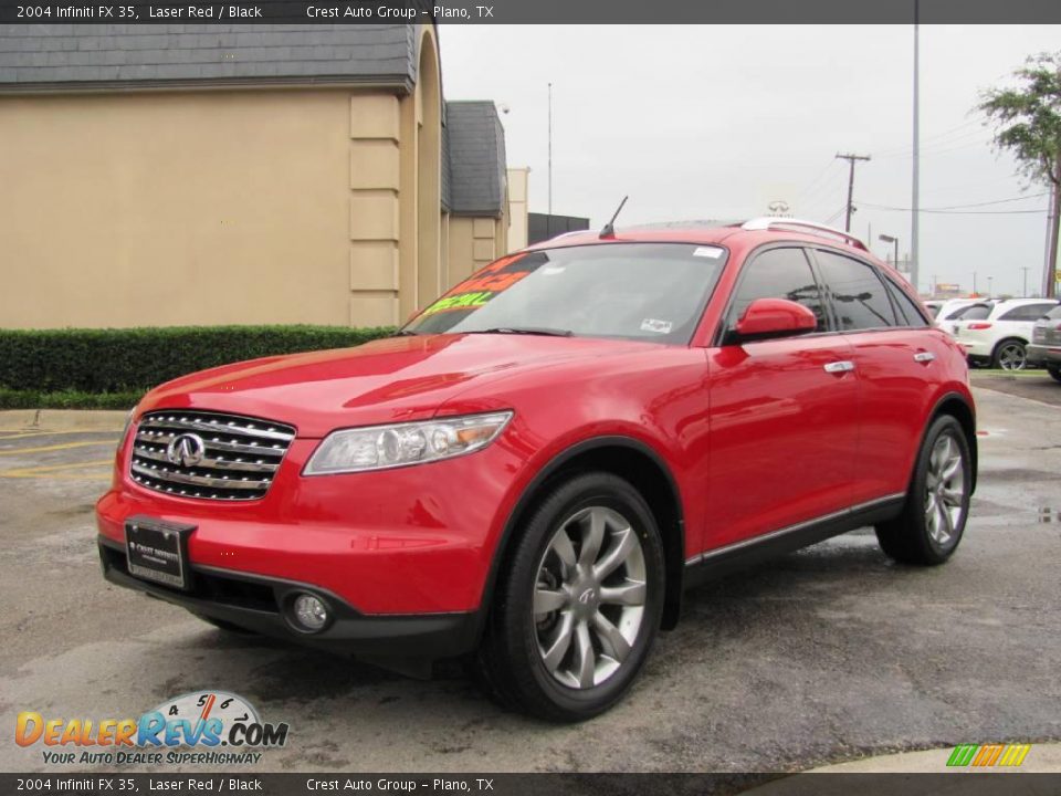 2004 Infiniti FX 35 Laser Red / Black Photo #3