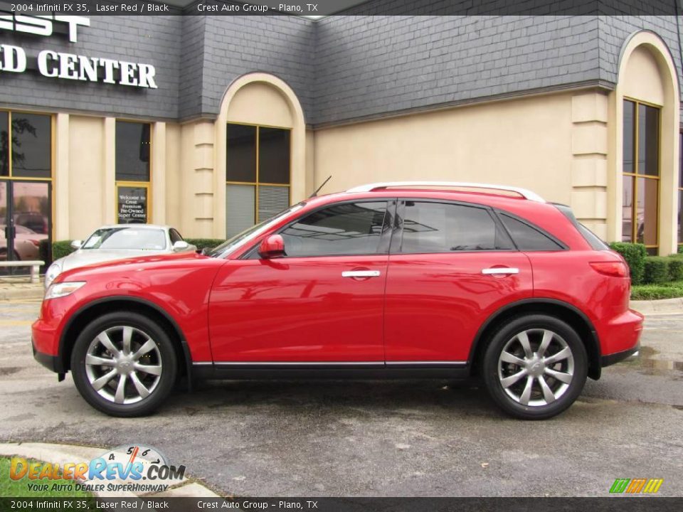 2004 Infiniti FX 35 Laser Red / Black Photo #4
