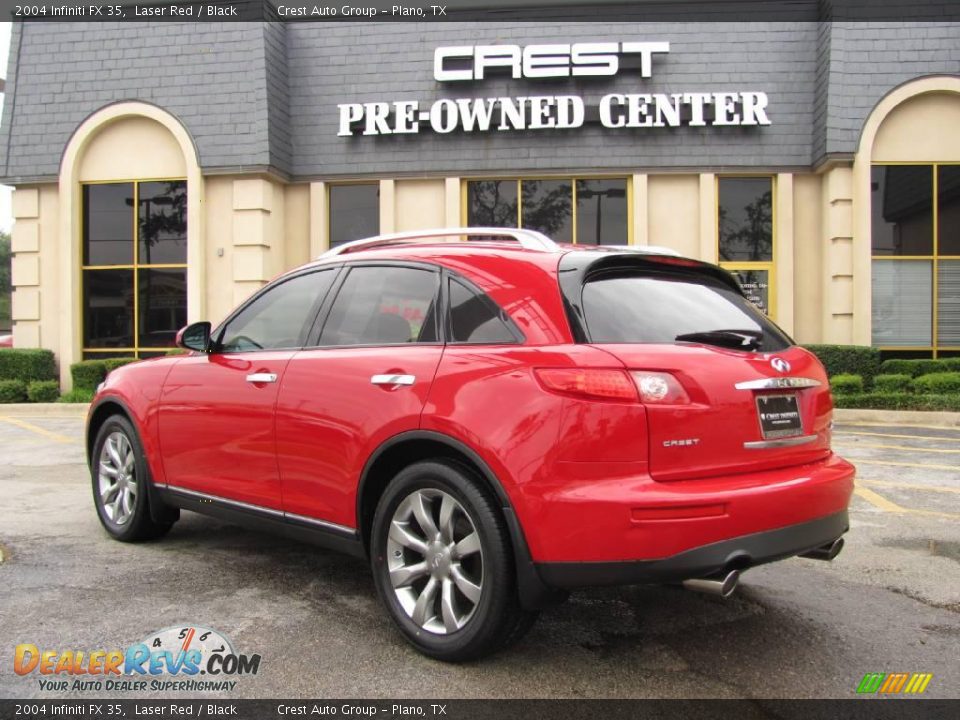 2004 Infiniti FX 35 Laser Red / Black Photo #5