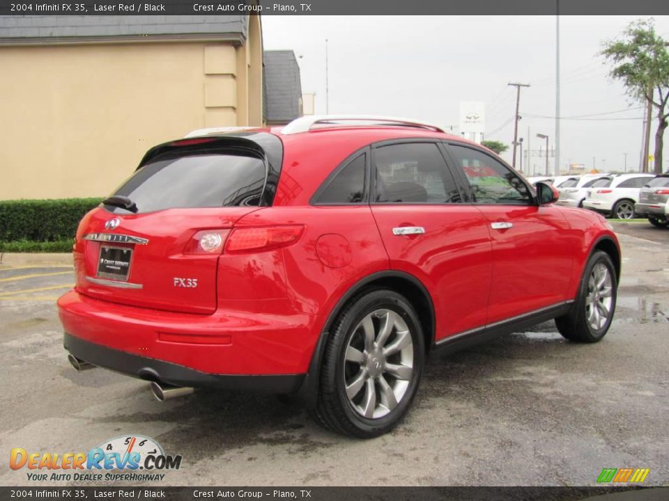 2004 Infiniti FX 35 Laser Red / Black Photo #6