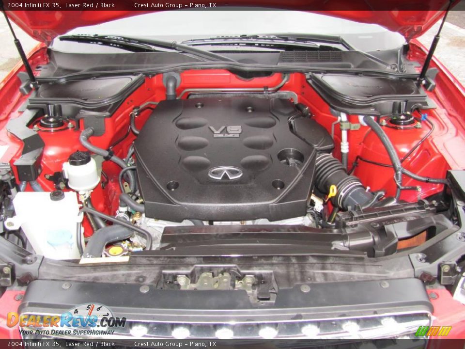 2004 Infiniti FX 35 Laser Red / Black Photo #16
