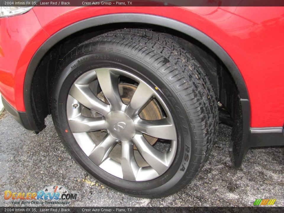 2004 Infiniti FX 35 Laser Red / Black Photo #17