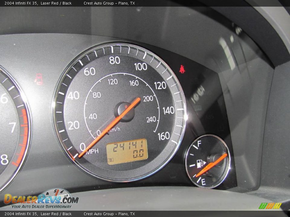 2004 Infiniti FX 35 Laser Red / Black Photo #18