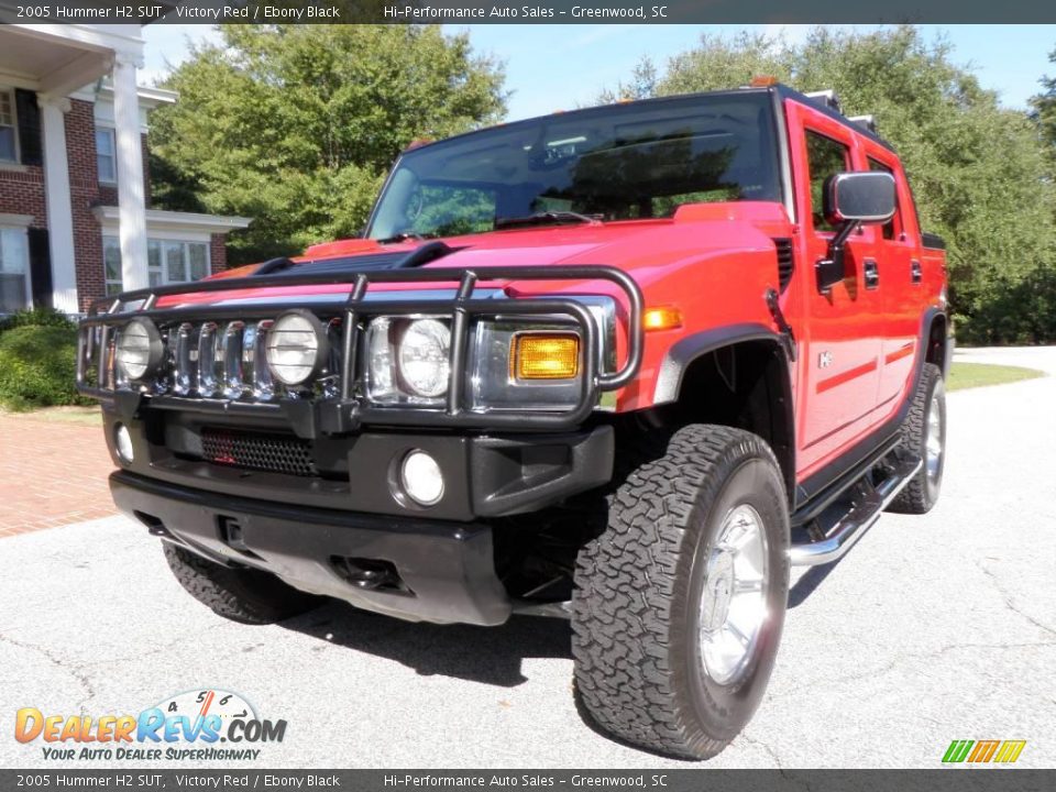 2005 Hummer H2 SUT Victory Red / Ebony Black Photo #1