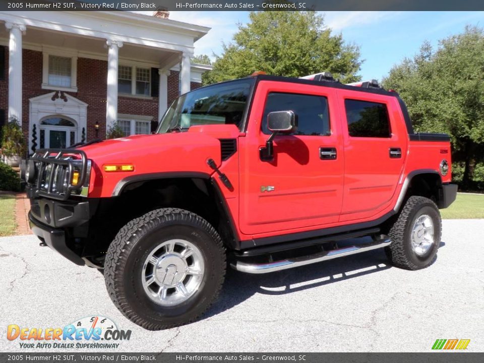 2005 Hummer H2 SUT Victory Red / Ebony Black Photo #2