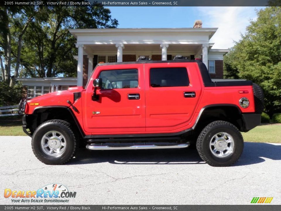 2005 Hummer H2 SUT Victory Red / Ebony Black Photo #3