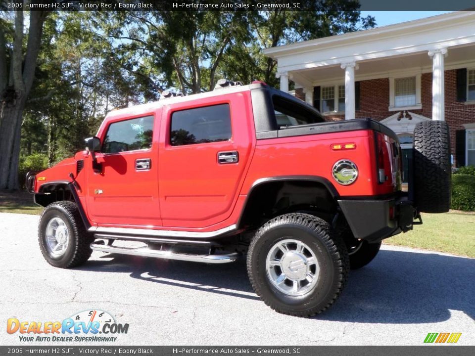 2005 Hummer H2 SUT Victory Red / Ebony Black Photo #4