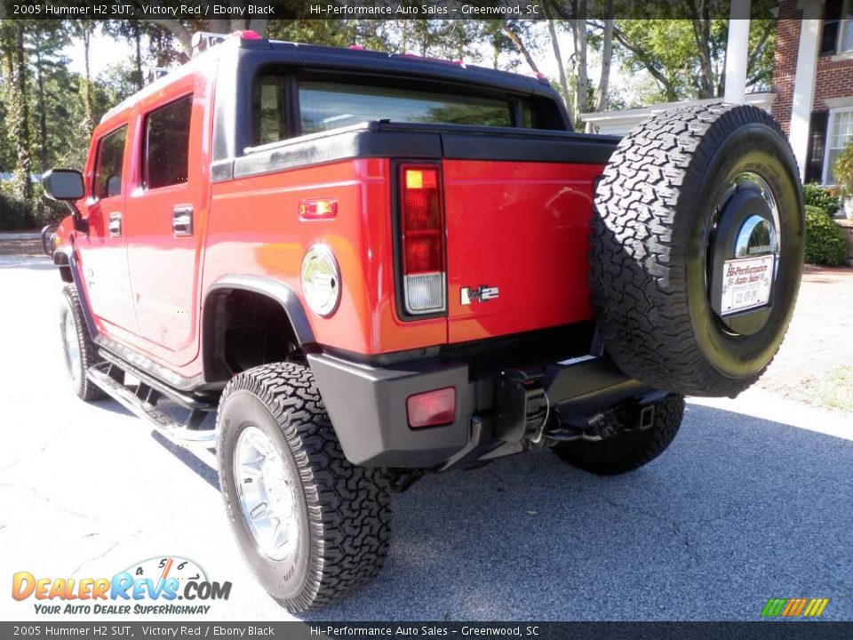 2005 Hummer H2 SUT Victory Red / Ebony Black Photo #5