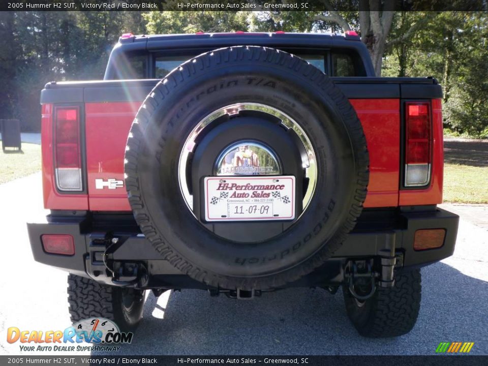 2005 Hummer H2 SUT Victory Red / Ebony Black Photo #6
