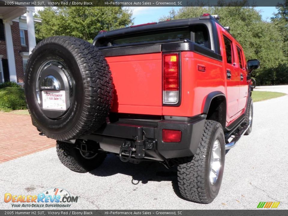 2005 Hummer H2 SUT Victory Red / Ebony Black Photo #7