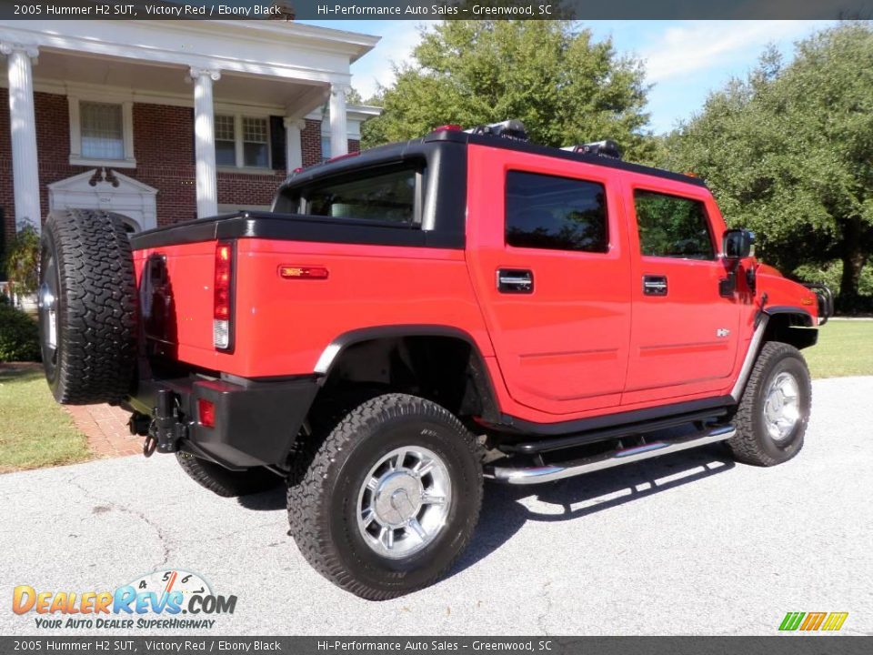 2005 Hummer H2 SUT Victory Red / Ebony Black Photo #8