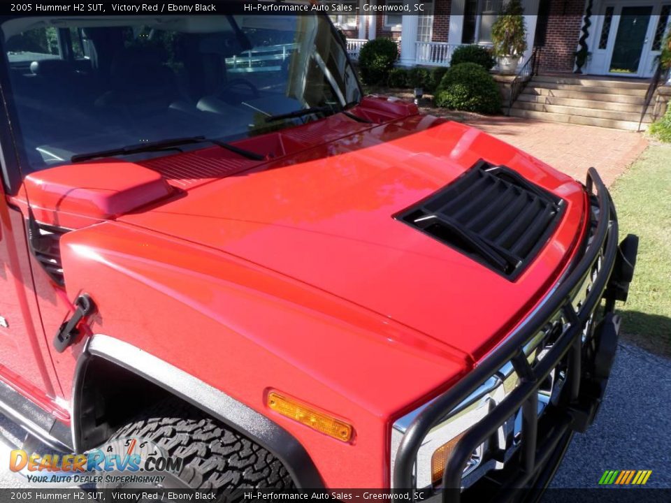 2005 Hummer H2 SUT Victory Red / Ebony Black Photo #14