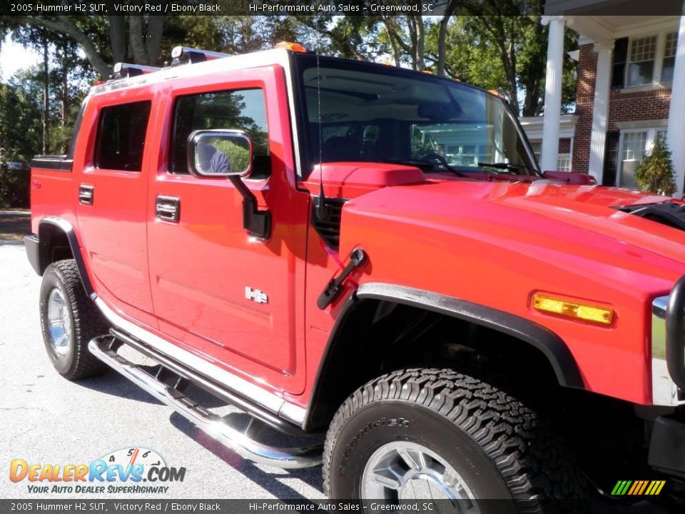 2005 Hummer H2 SUT Victory Red / Ebony Black Photo #15