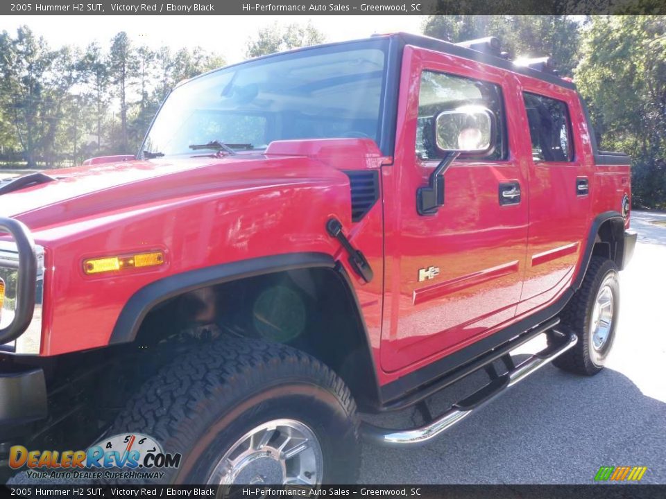 2005 Hummer H2 SUT Victory Red / Ebony Black Photo #16
