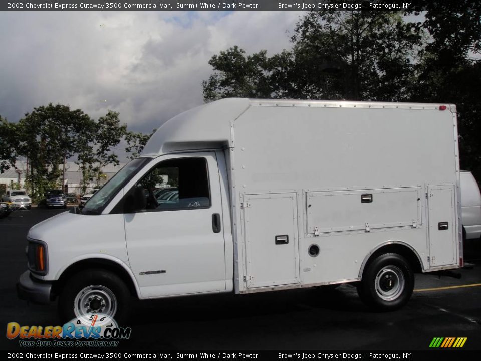 2002 Chevrolet Express Cutaway 3500 Commercial Van Summit White / Dark Pewter Photo #1