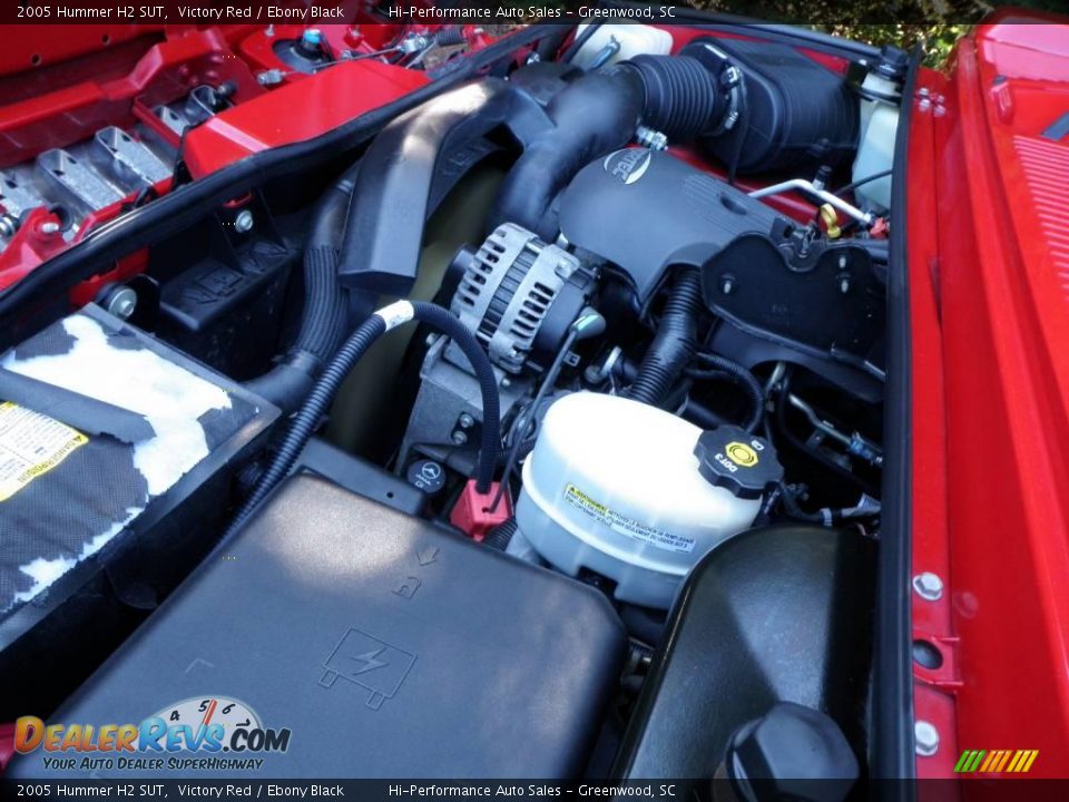 2005 Hummer H2 SUT Victory Red / Ebony Black Photo #32