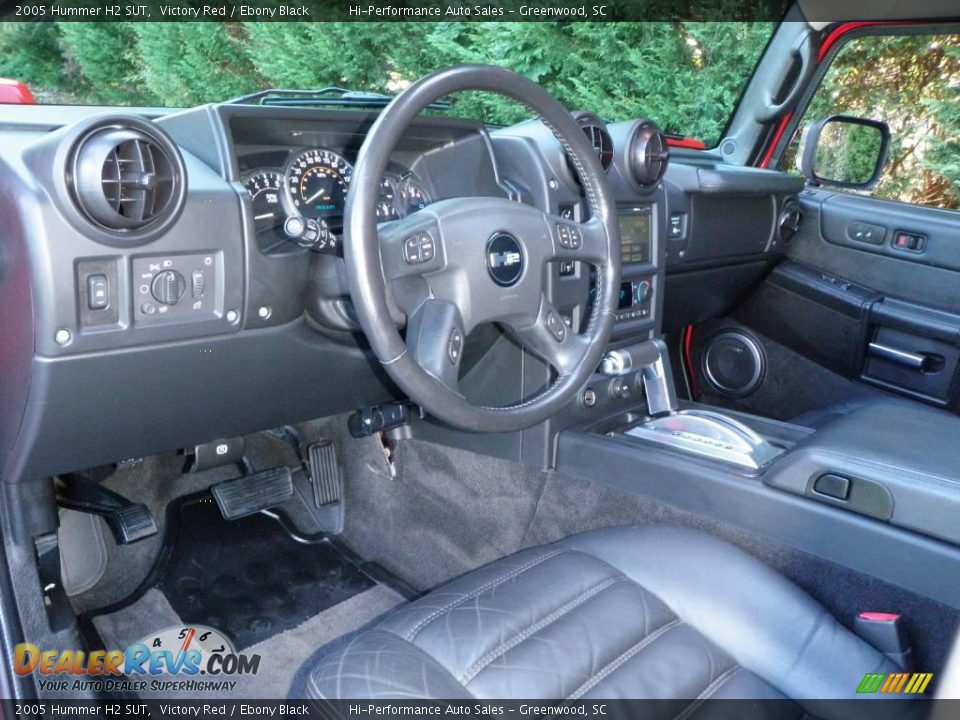 2005 Hummer H2 SUT Victory Red / Ebony Black Photo #35