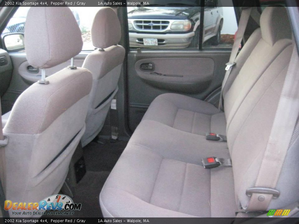 2002 Kia Sportage 4x4 Pepper Red / Gray Photo #4