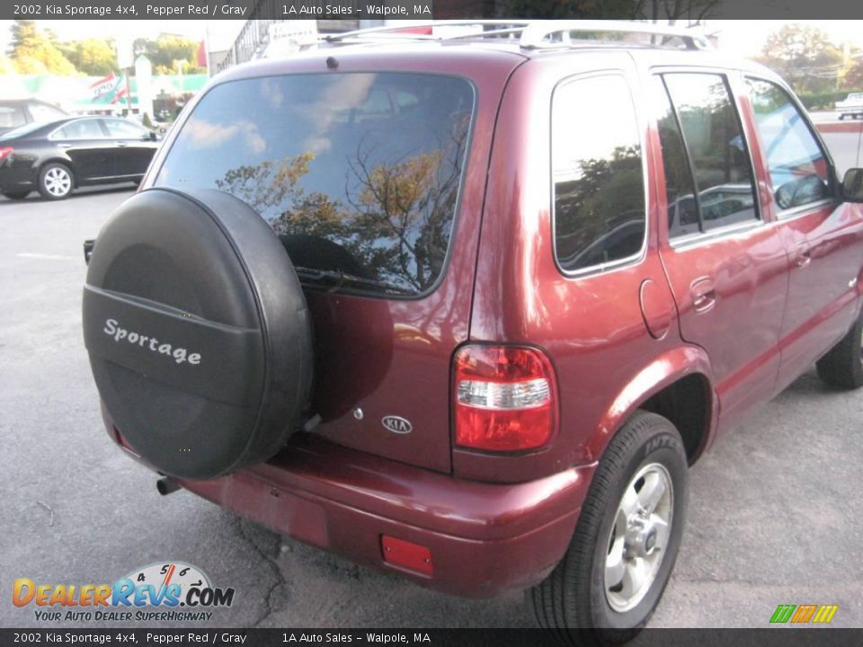 2002 Kia Sportage 4x4 Pepper Red / Gray Photo #13