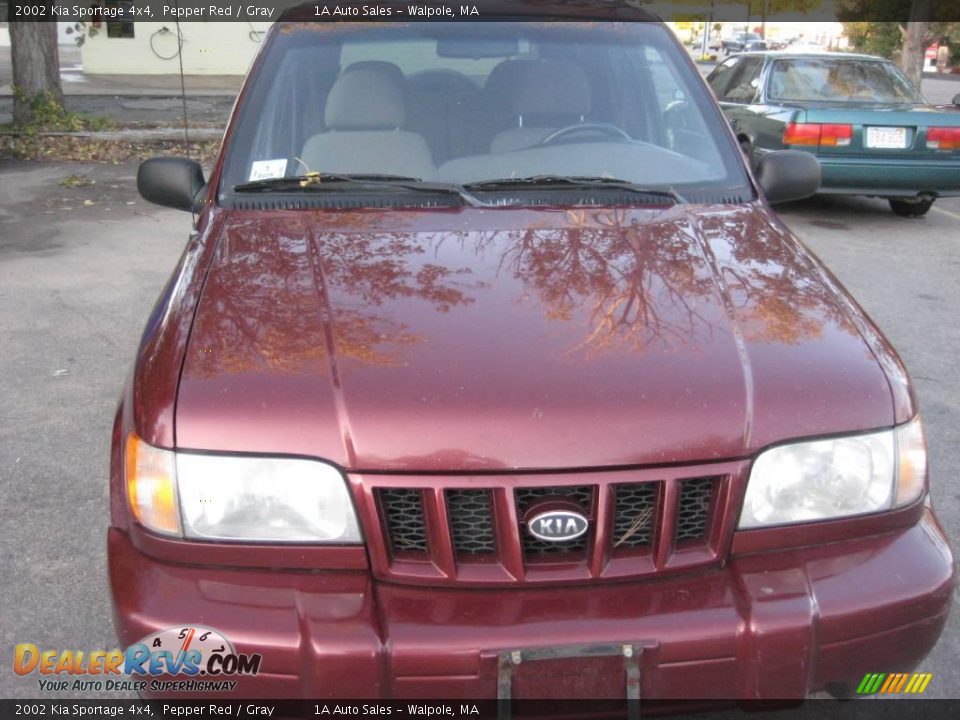 2002 Kia Sportage 4x4 Pepper Red / Gray Photo #18