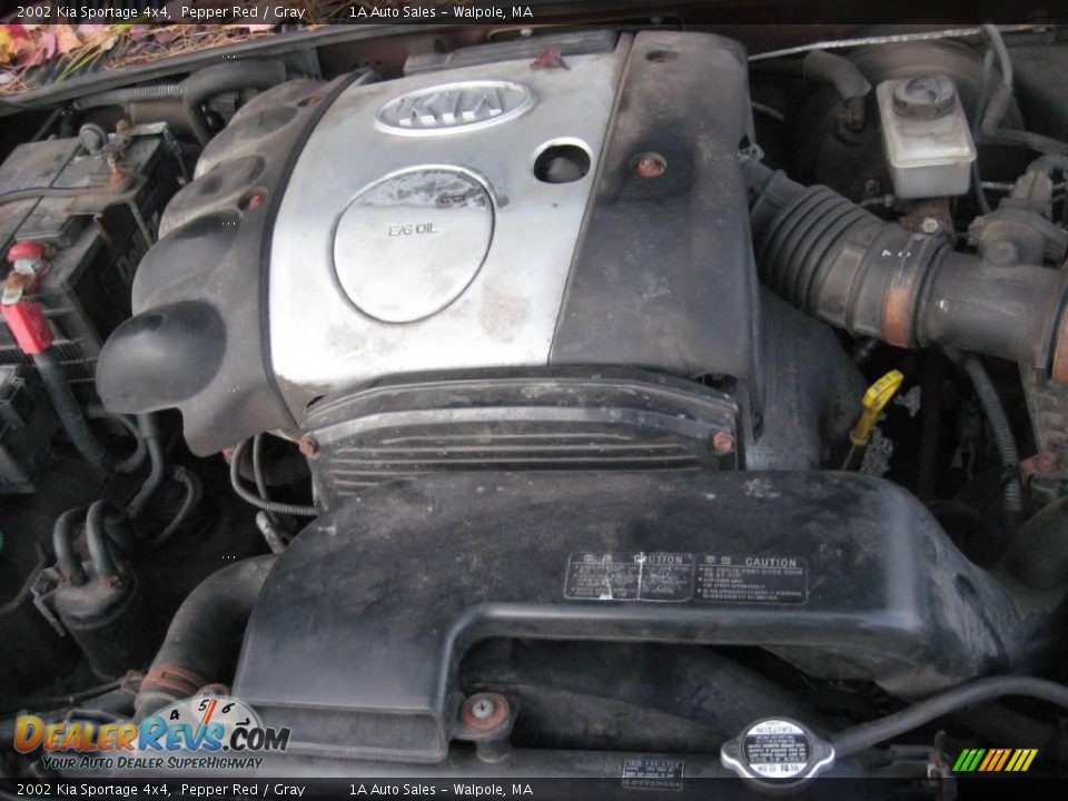 2002 Kia Sportage 4x4 Pepper Red / Gray Photo #19
