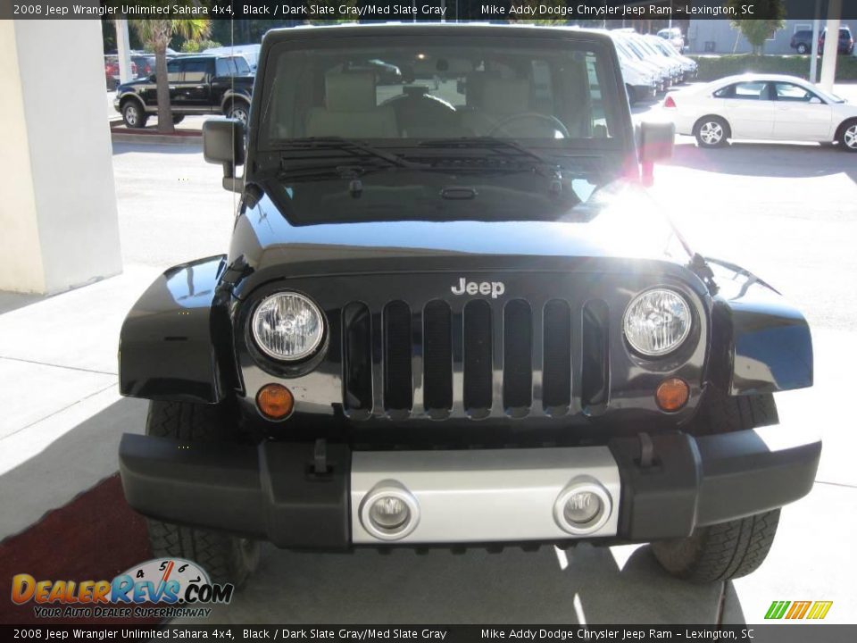 2008 Jeep Wrangler Unlimited Sahara 4x4 Black / Dark Slate Gray/Med Slate Gray Photo #8