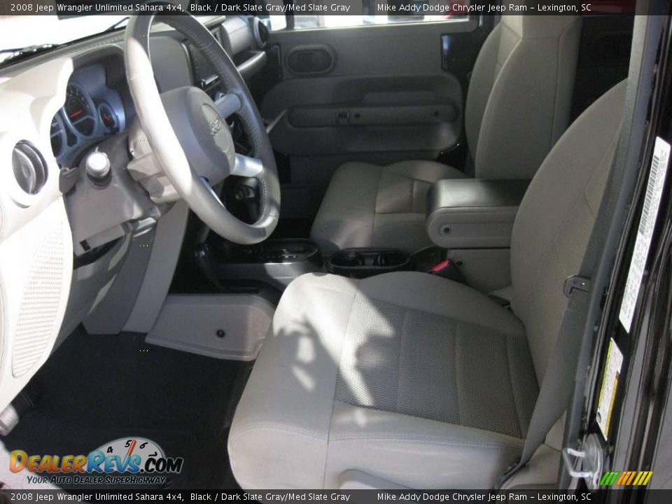 2008 Jeep Wrangler Unlimited Sahara 4x4 Black / Dark Slate Gray/Med Slate Gray Photo #22