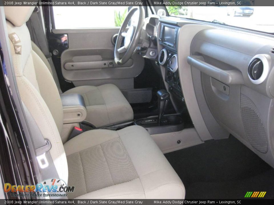 2008 Jeep Wrangler Unlimited Sahara 4x4 Black / Dark Slate Gray/Med Slate Gray Photo #33
