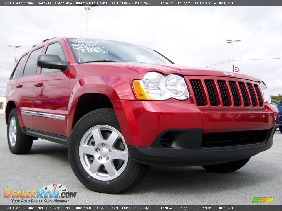 2010 Jeep Grand Cherokee Laredo 4x4 Inferno Red Crystal Pearl / Dark Slate Gray Photo #1