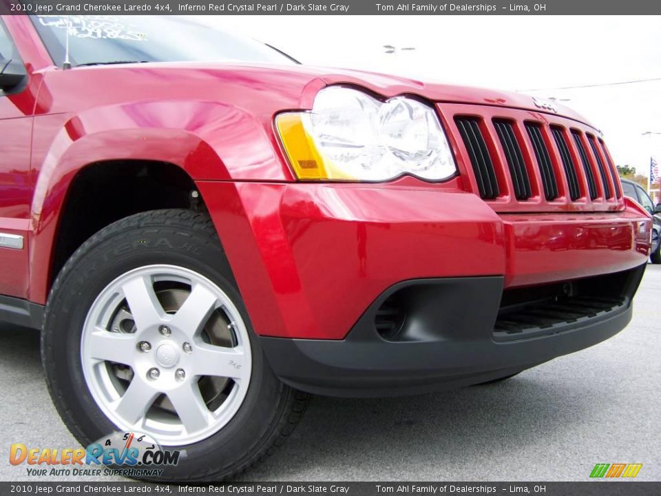 2010 Jeep Grand Cherokee Laredo 4x4 Inferno Red Crystal Pearl / Dark Slate Gray Photo #2