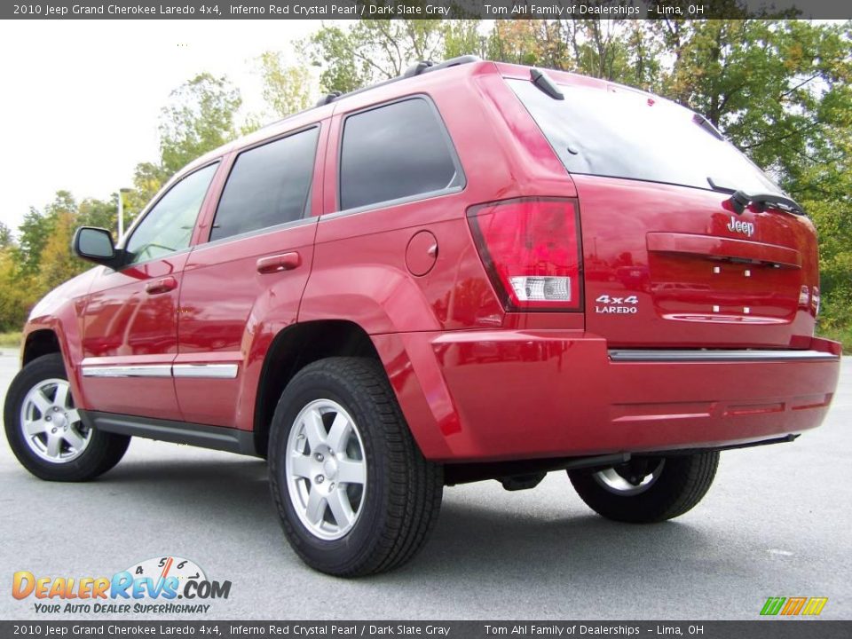 2010 Jeep Grand Cherokee Laredo 4x4 Inferno Red Crystal Pearl / Dark Slate Gray Photo #4