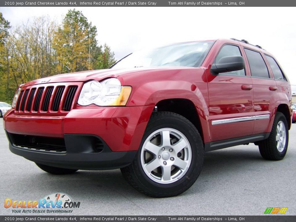 2010 Jeep Grand Cherokee Laredo 4x4 Inferno Red Crystal Pearl / Dark Slate Gray Photo #5