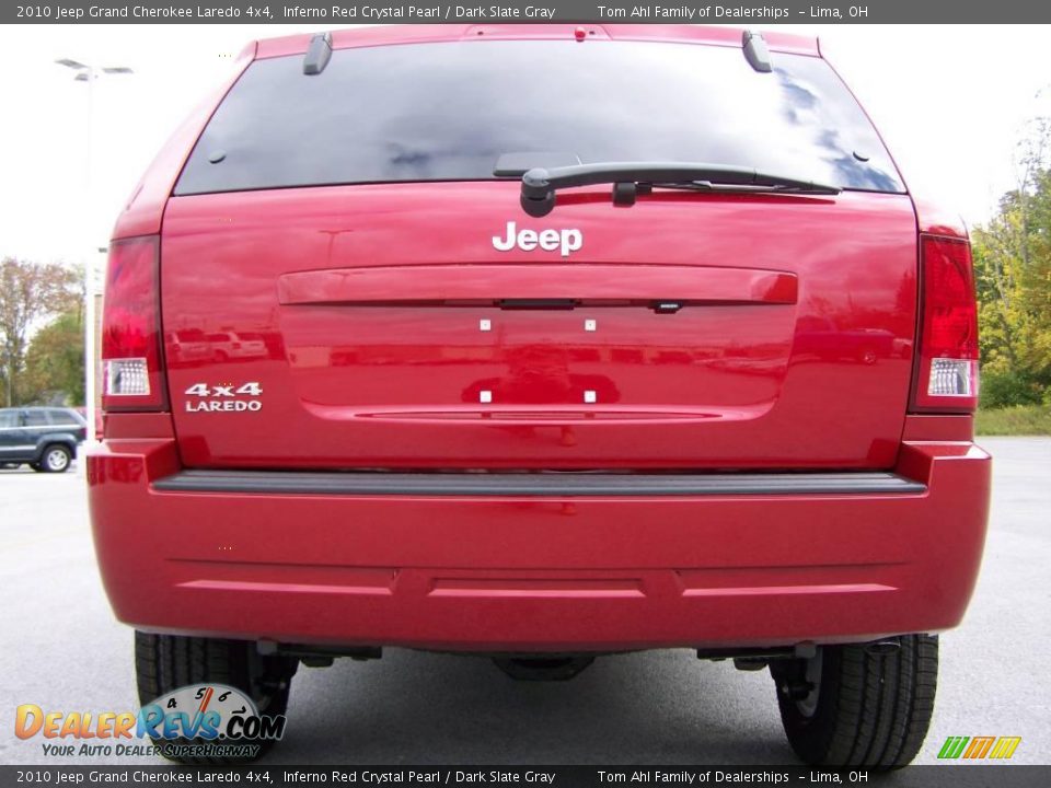 2010 Jeep Grand Cherokee Laredo 4x4 Inferno Red Crystal Pearl / Dark Slate Gray Photo #6