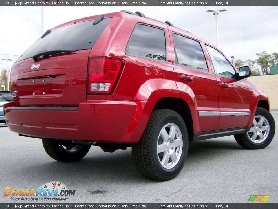 2010 Jeep Grand Cherokee Laredo 4x4 Inferno Red Crystal Pearl / Dark Slate Gray Photo #7